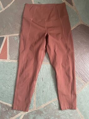 girlfriend collective rust brown leggings